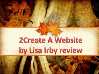 2CreateAWebsite by Lisa Irby Review