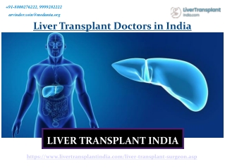 Top Liver Transplant Doctors in India