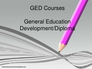 GED Course - What Are They?