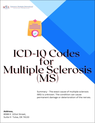ICD-10 Codes for Multiple sclerosis (MS)