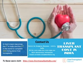 Find The Best Liver Transplant cost in India