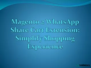 Magento 2 WhatsApp Share Cart Extension: Simplify Shopping Experience