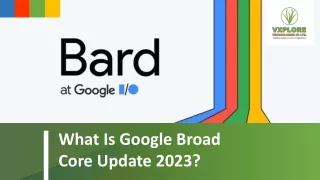 What Is Google Broad Core Update 2023?