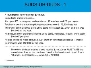 SUDS-UR-DUDS - 1