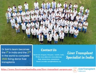 Top Rated Liver Transplant Specialist in India