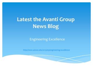 Latest the Avanti Group News Blog