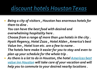 discount hotels houston texas
