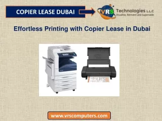Effortless Printing with Copier Lease in Dubai