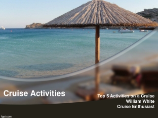 Top 5 Things to do on a Cruise