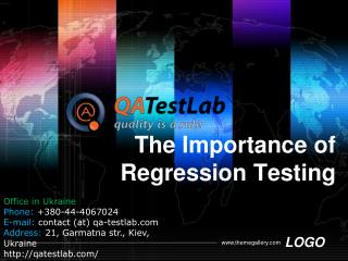 the importance of regression testing
