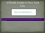 A Handy Guide to New York City