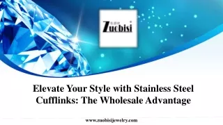 Elevate Your Style with Stainless Steel Cufflinks The Wholesale Advantage