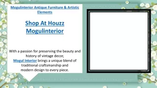 Mogulinterior Antique Furniture & Artistic Elements