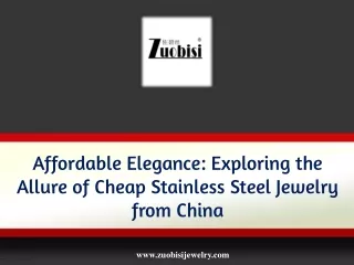 Affordable Elegance Exploring the Allure of Cheap Stainless Steel Jewelry from China