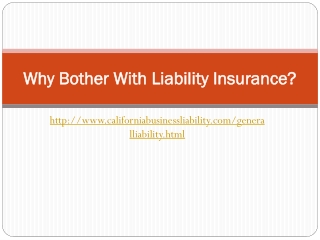 A brief note on Liability Insurance