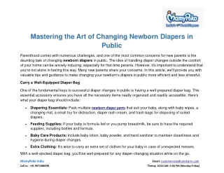 Mastering the Art of Changing Newborn Diapers in Public