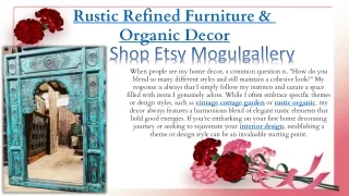 Rustic Refined Furniture &