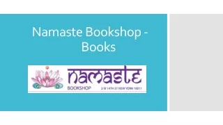 namaste bookshop - books