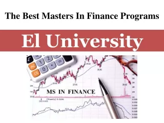 The Best Masters In Finance Programs