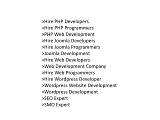 Hire Dedicated Web Developers-Mobile Apps Developers and SEO