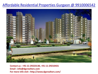 Affordable residential properties Gurgaon