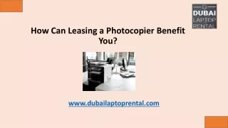 How Can Leasing a Photocopier Benefit You?