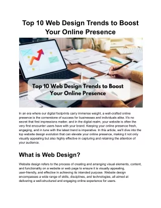 Top 10 Web Design Trends to Boost Your Online Presence