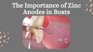 The Importance of Zinc Anodes in Boats
