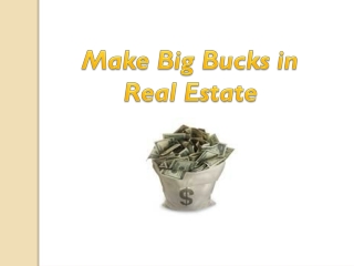 Make Big Bucks in Real Estate