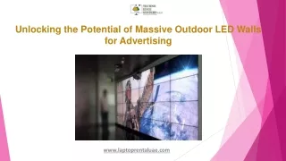 Unlocking the Potential of Massive Outdoor LED Walls for Advertising