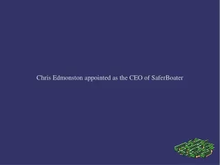 Chris Edmonston appointed as the CEO of SaferBoater