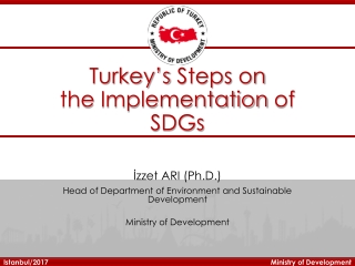 Turkey’s Steps on the Implementation of SDGs