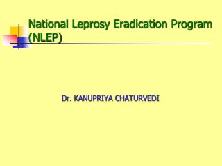National Leprosy Eradication Program (NLEP )