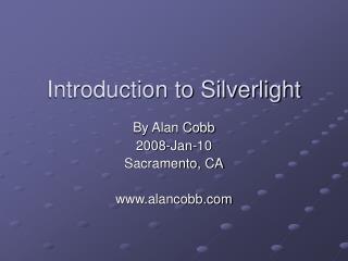 Introduction to Silverlight