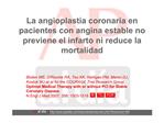 La angioplastia coronaria en pacientes con angina estable no ...