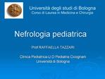 Nefrologia pediatrica