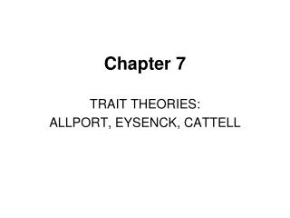 Chapter 7