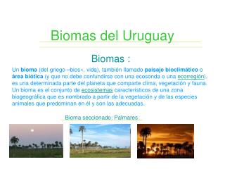 Biomas del Uruguay