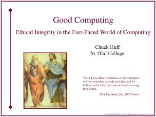Good Computing Ethical Integrity in the Fast-Paced World of Computing