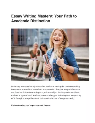 Essay Writing Mastery