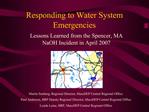 Responding to Water System Emergencies