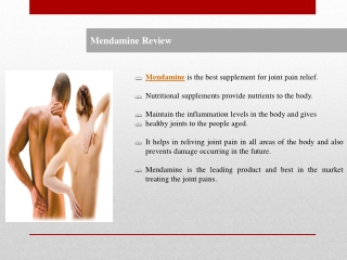 Mendamine is the leading product