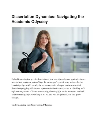 Dissertation Dynamics