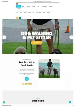 Dog Walking Miami Beach - Pet Sitter Hollywood FL- Duke Paws