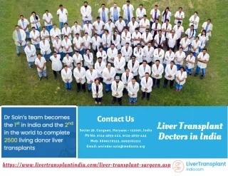 Find Renowned Liver Transplant Doctors in India