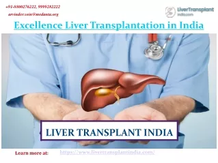 Excellence Liver Transplantation in India