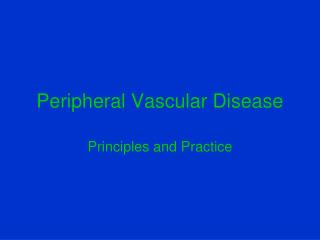 Peripheral Vascular Disease