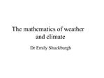 The mathematics of weather and climate