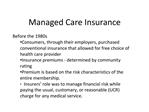 Managed Care Insurance