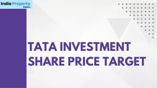 Tata Investment Share Price Target  2025